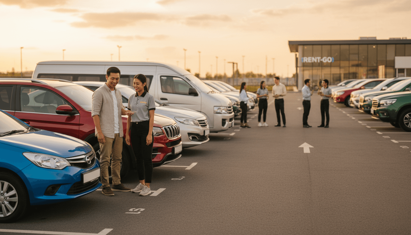 5J's CAR RENTAL CEBU CITY fleet of vehicles with satisfied customers