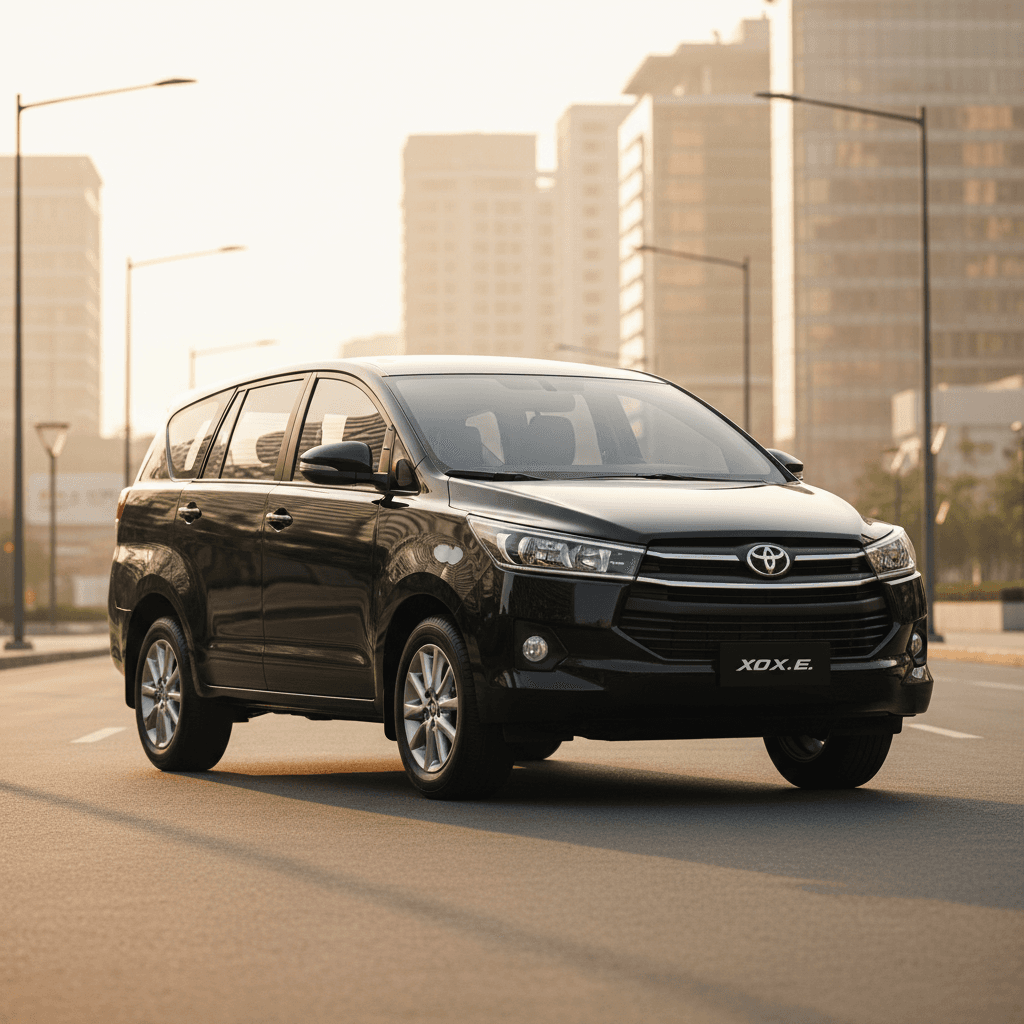 Innova X.E automatic SUV in silver or black